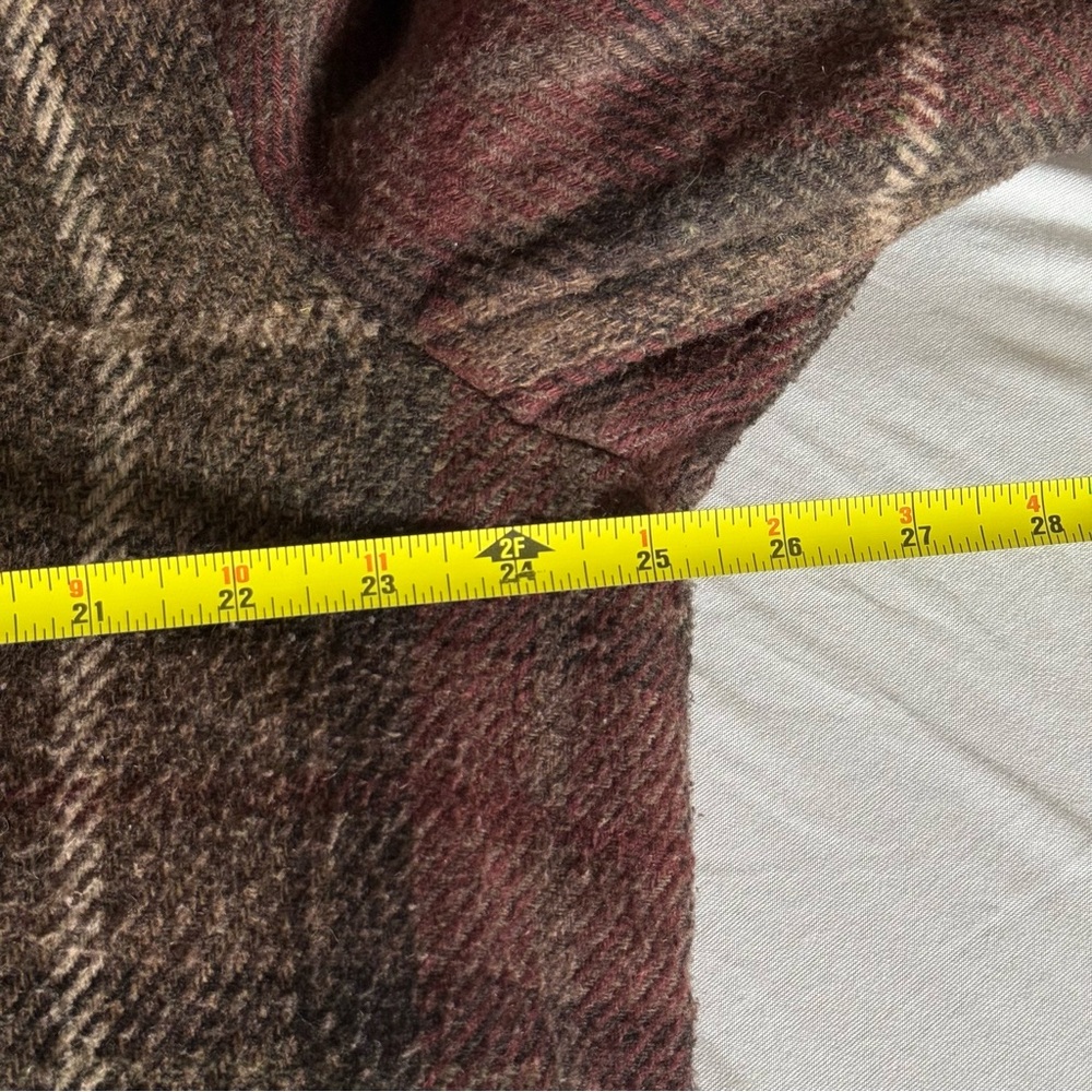 Vintage Chore Jacket Mens XL Flannel Wool Blend Barn Coat Workwear Utility Brown - Picture 14 of 16